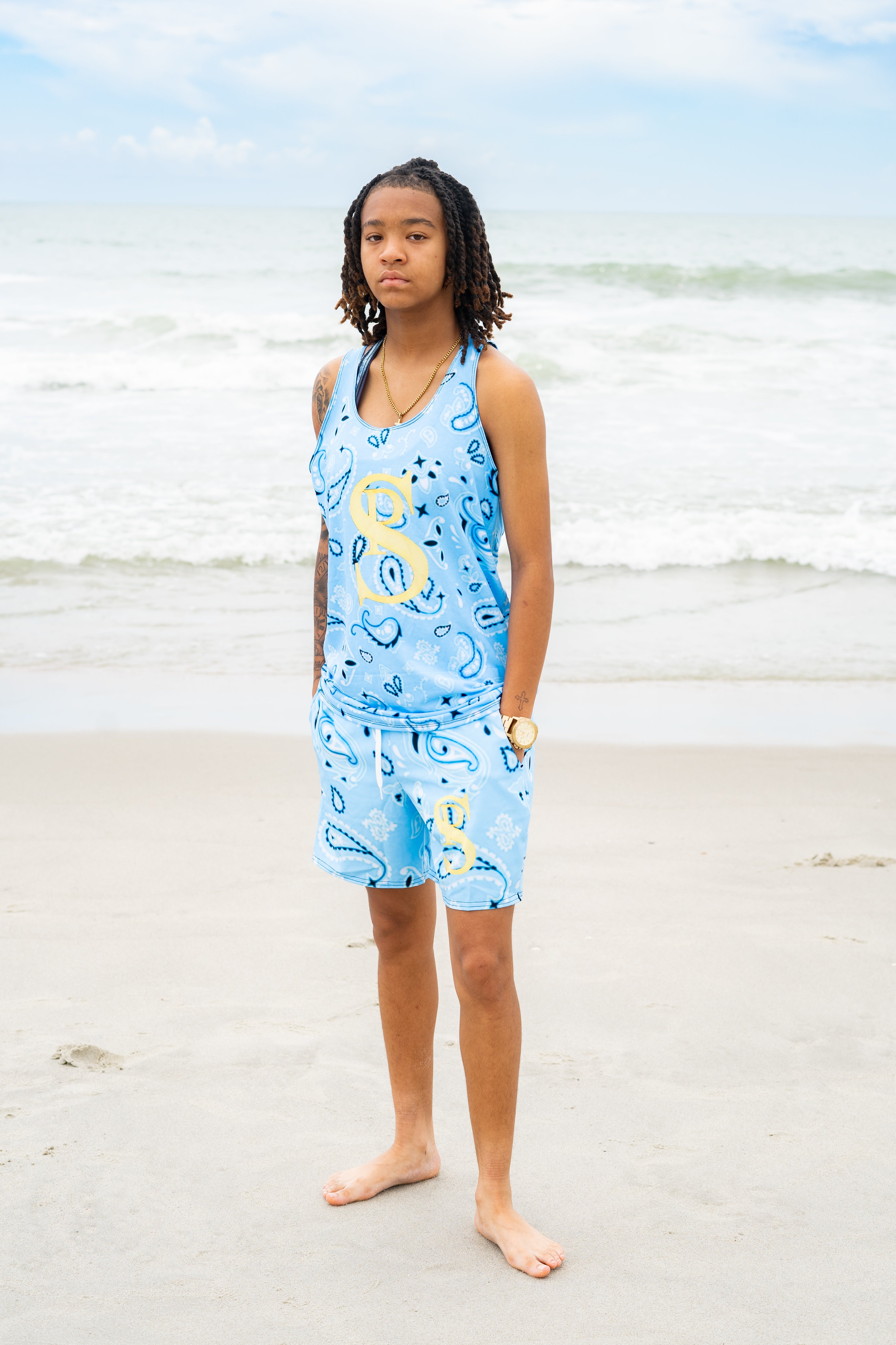 Classic Bandana Swimming Trunks "UCLA Bruins"