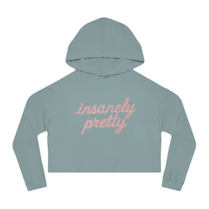 Insanely Pretty Crop Hoodie (Pink Logo)