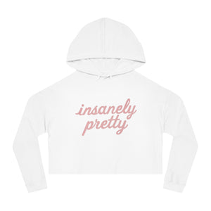 Insanely Pretty Crop Hoodie (Pink Logo)