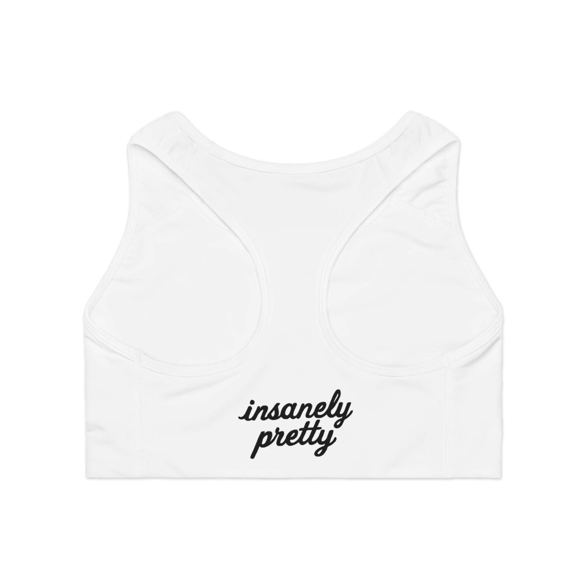 Insanely Pretty Sports Bra (Thong Set) "White"