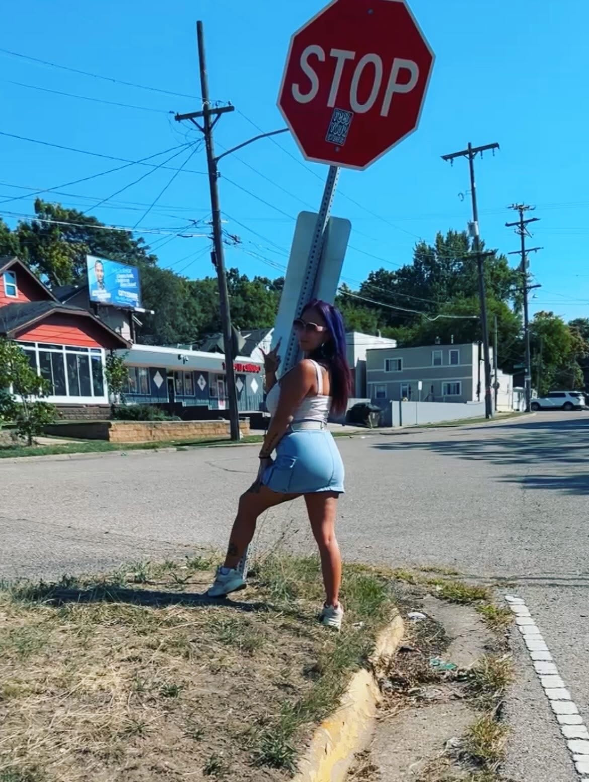 Denim Mini Skirts