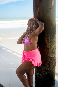 Classic Bandana Bikini "Pink Glacier"
