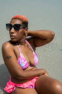 Classic Bandana Bikini "Pink Glacier"