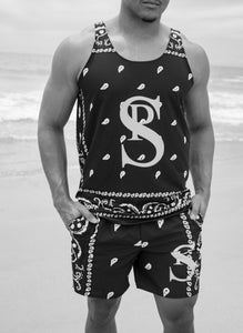 Classic Bandana Swimming Trunks "California Bears"