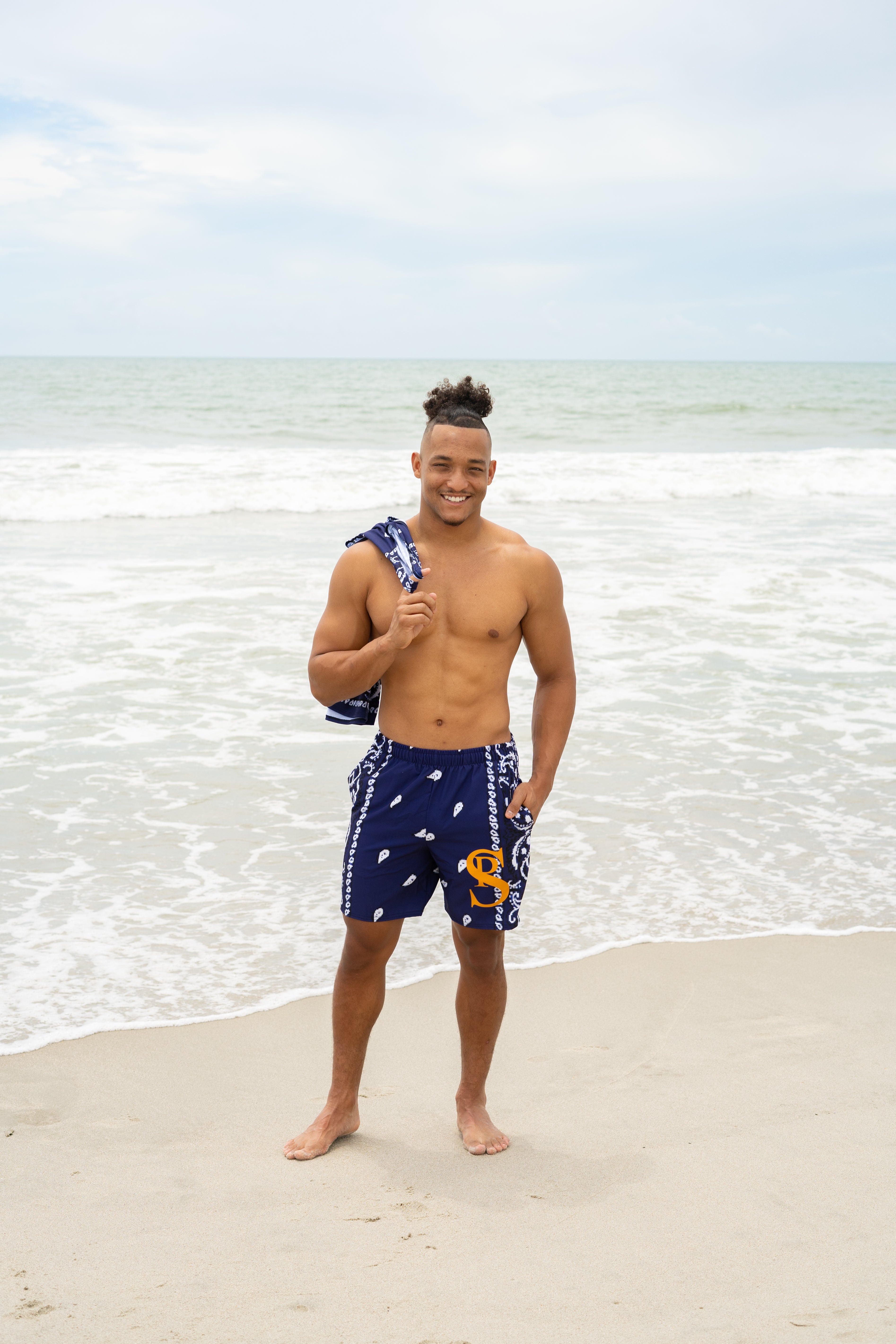 Classic Bandana Swimming Trunks "California Bears"