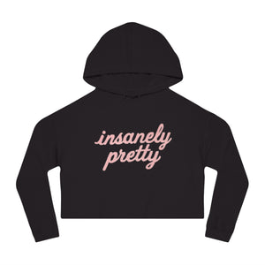 Insanely Pretty Crop Hoodie (Pink Logo)