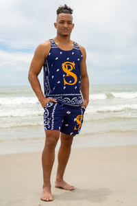 Classic Bandana Swimming Trunks "California Bears"