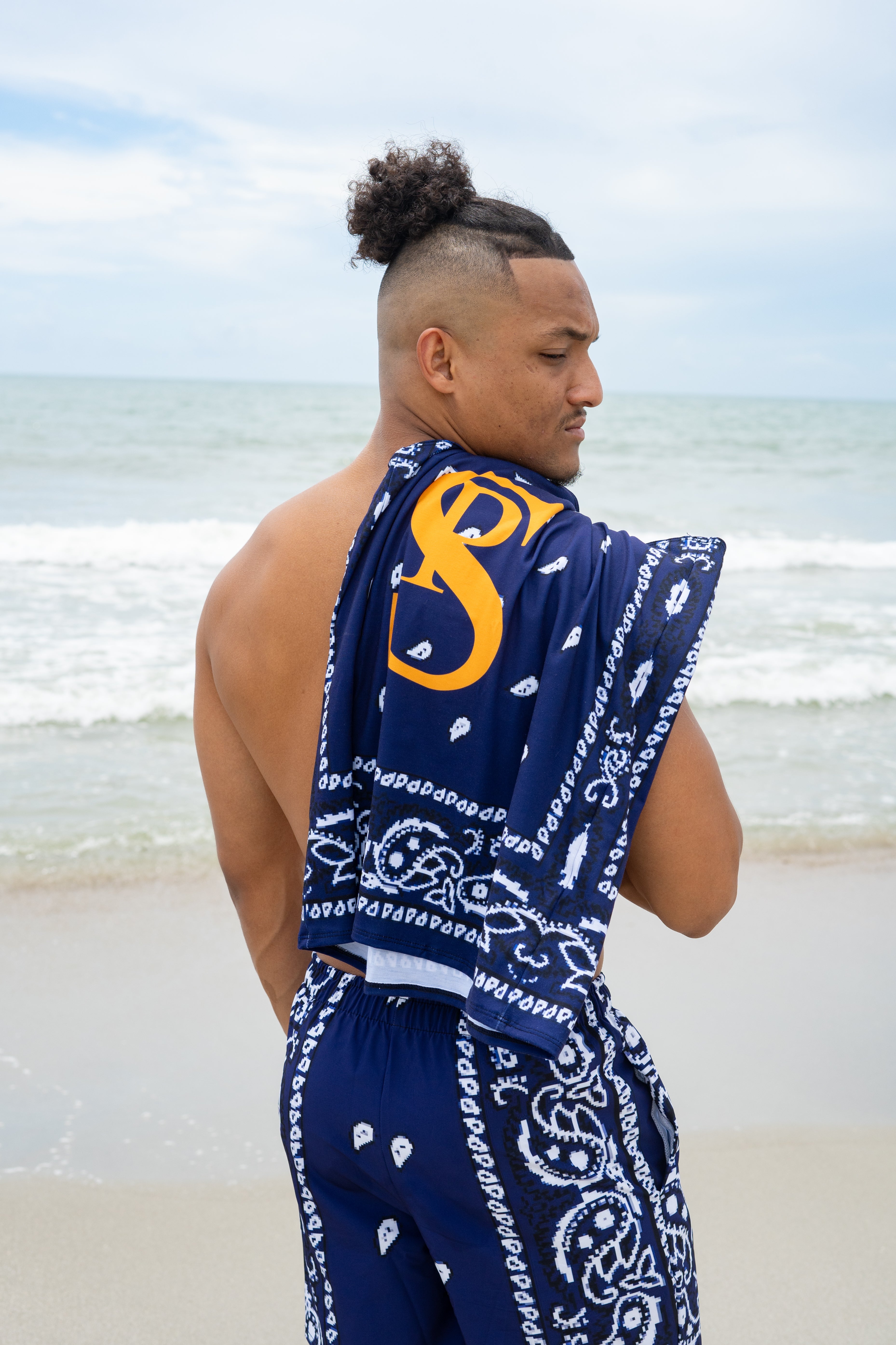 Classic Bandana Swimming Trunks "California Bears"