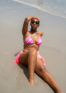Classic Bandana Bikini "Pink Glacier"