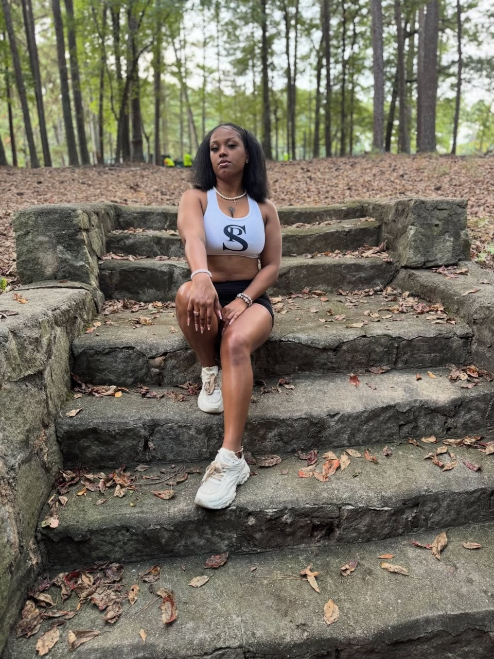 Insanely Pretty Sports Bra (Thong Set) "White"