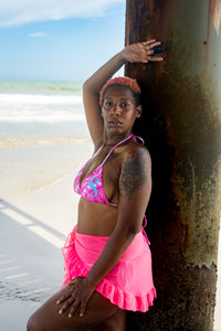 Classic Bandana Bikini "Pink Glacier"