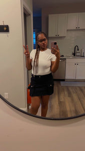 Denim Mini Skirts