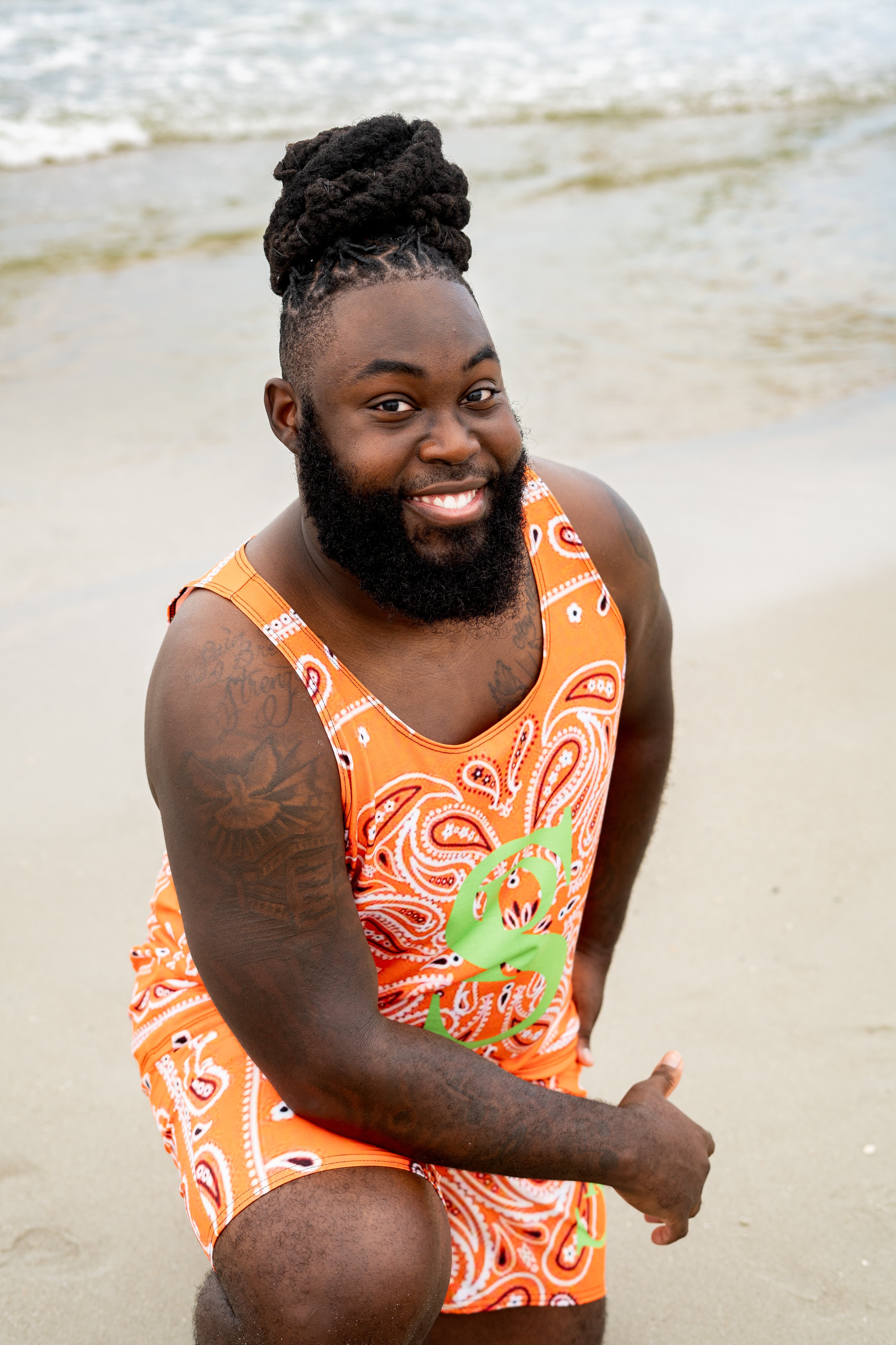Classic Bandana Swimming Trunks "Miami Hurricanes"