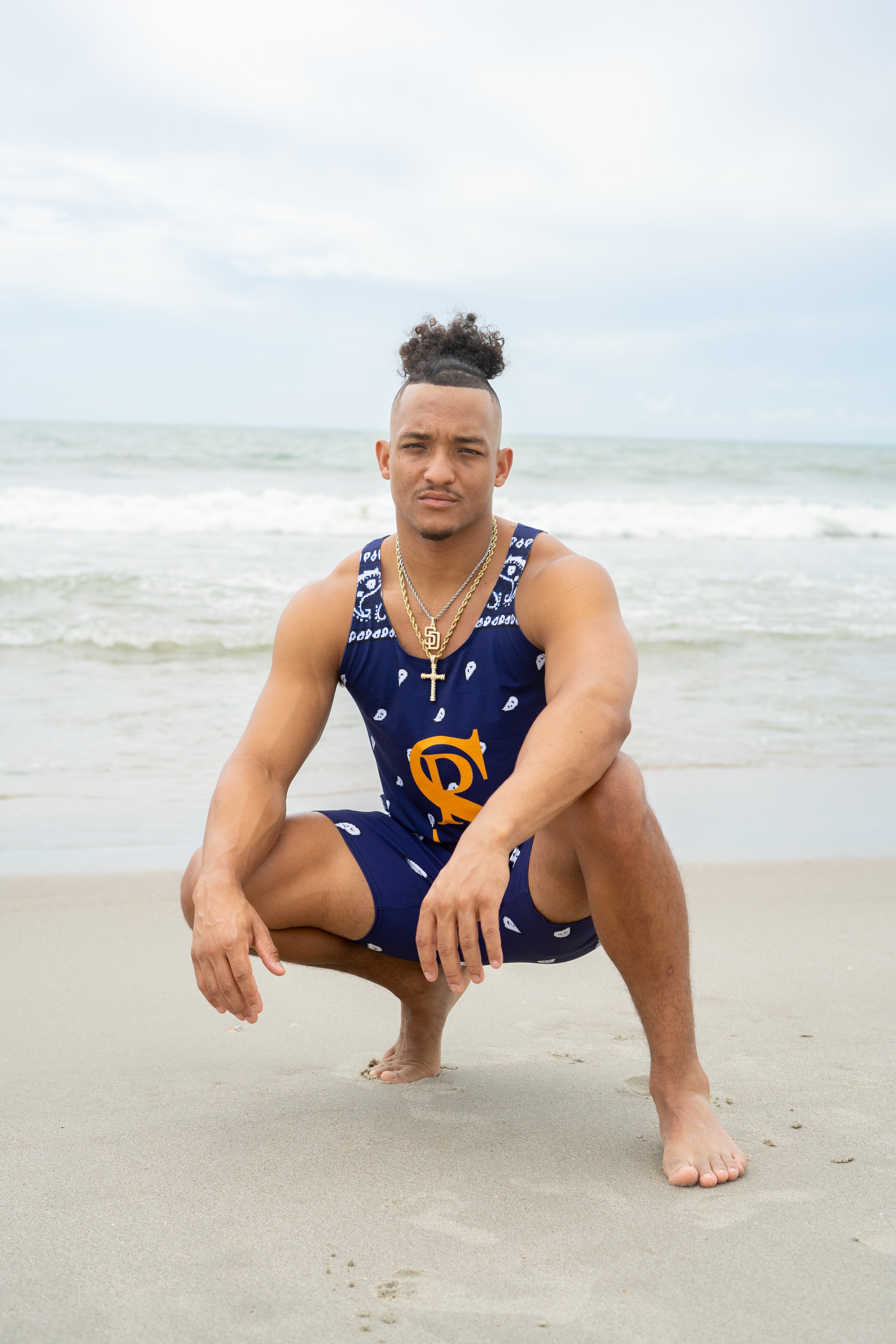 Classic Bandana Swimming Trunks "California Bears"