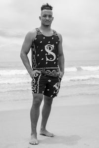 Classic Bandana Swimming Trunks "California Bears"