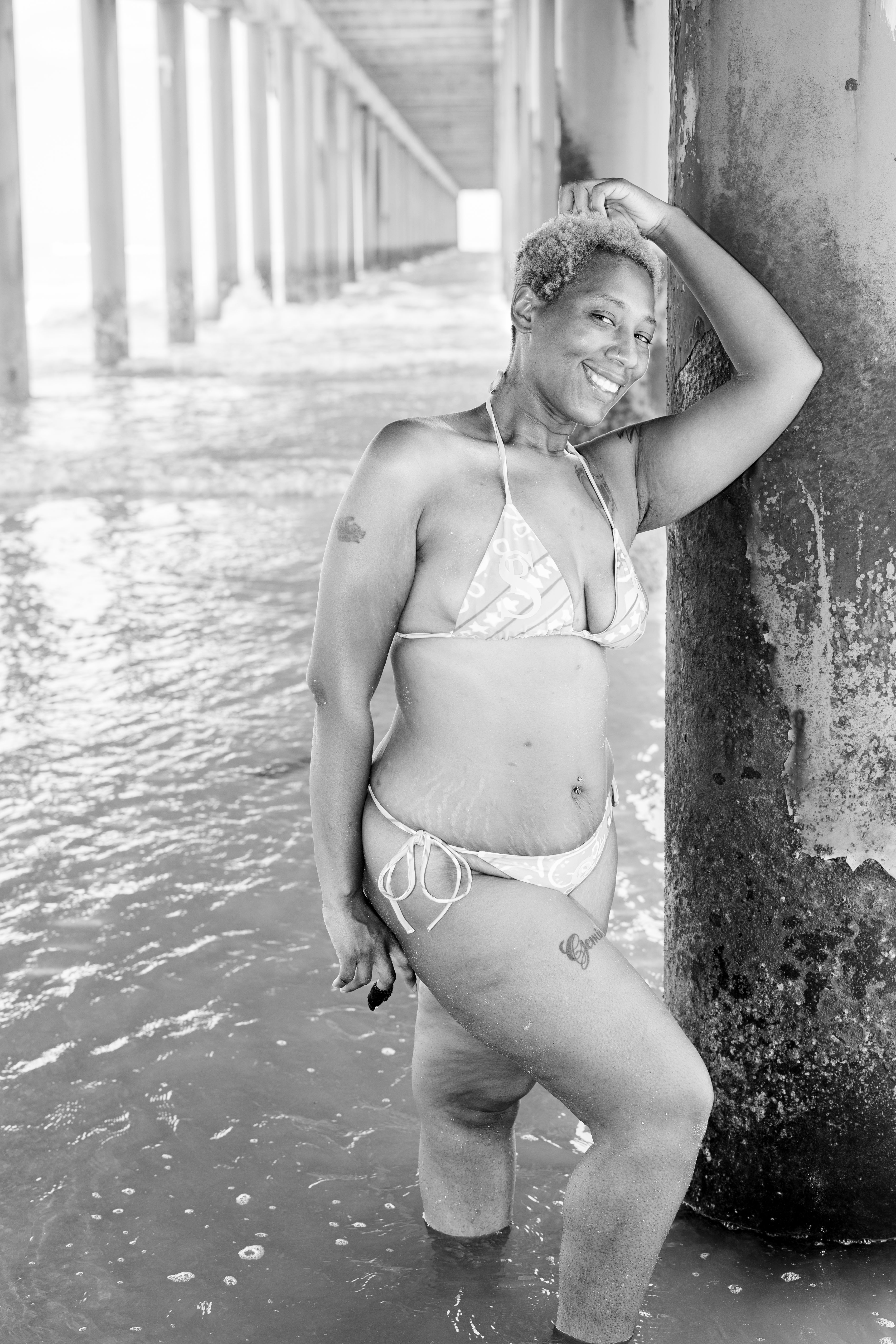 Classic Bandana Bikini "Pink Glacier"