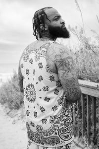 Classic Bandana Swimming Trunks "North Texas Mean Green"