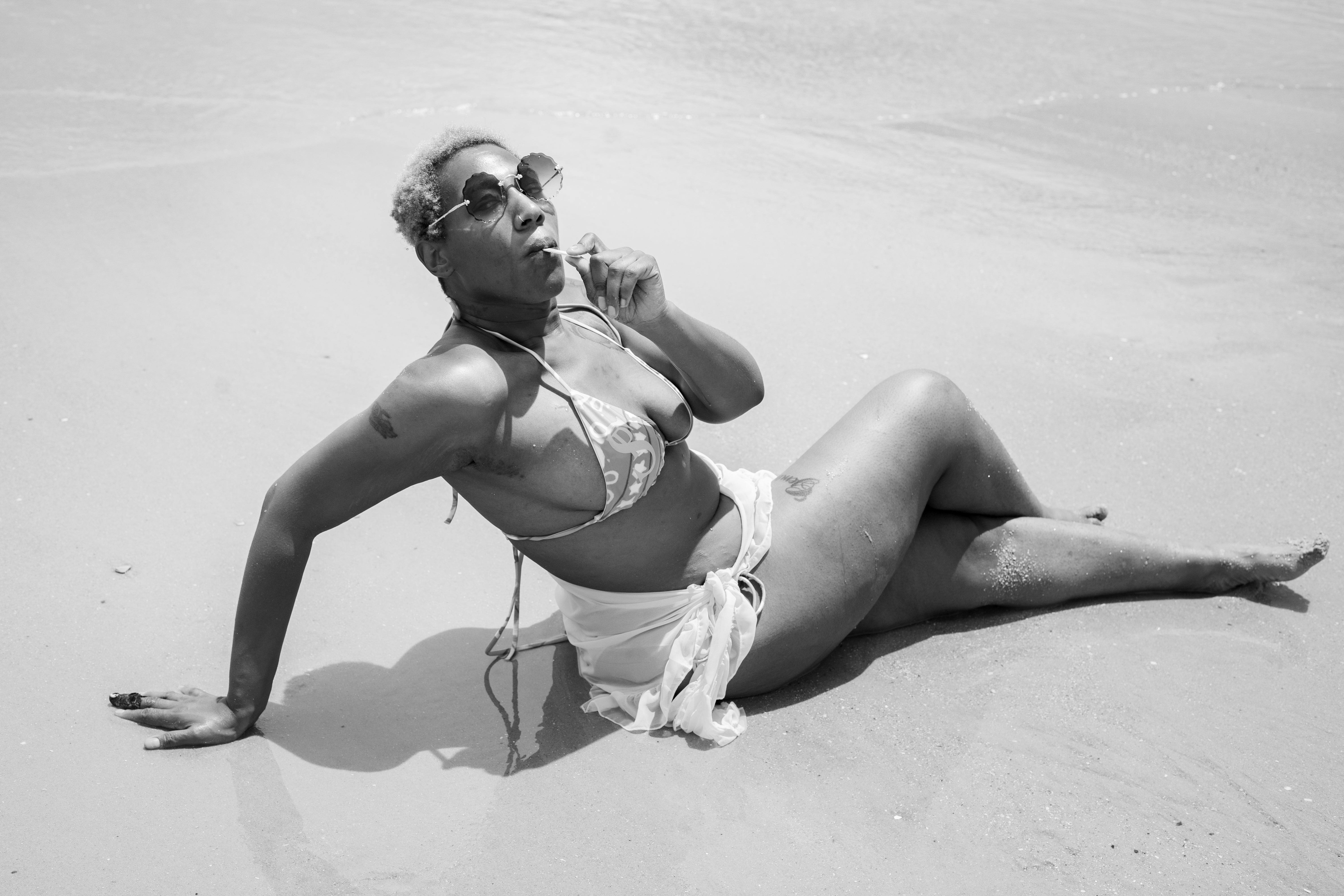 Classic Bandana Bikini "Pink Glacier"