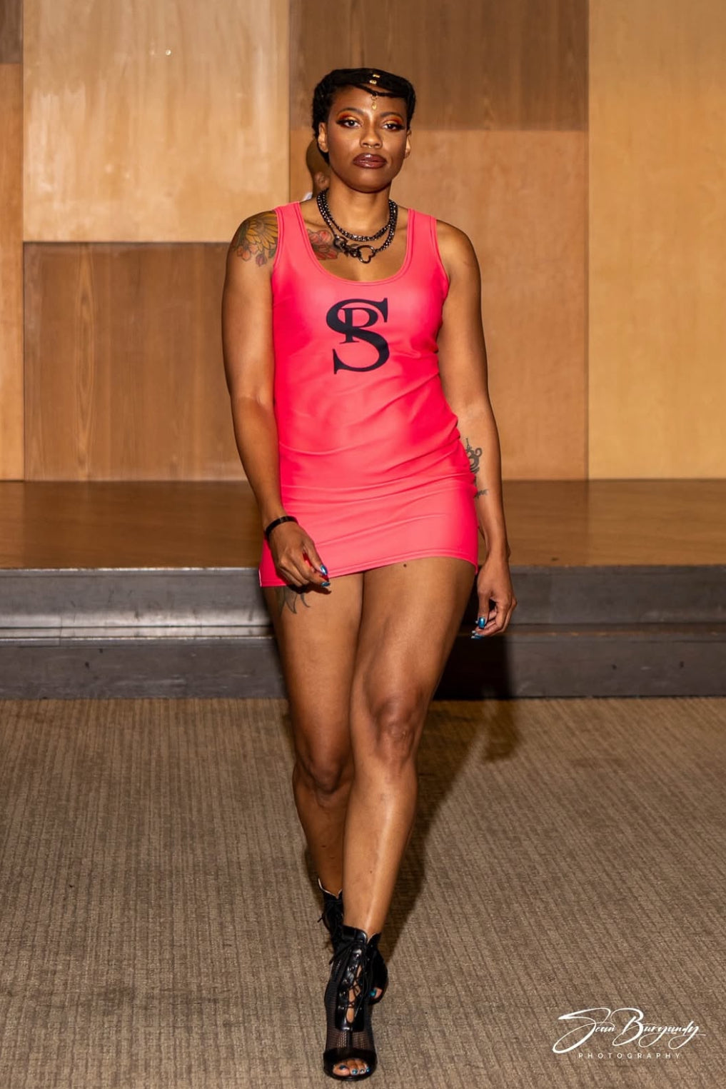 Sleeveless Bodycon Tank Dress “Papaya”