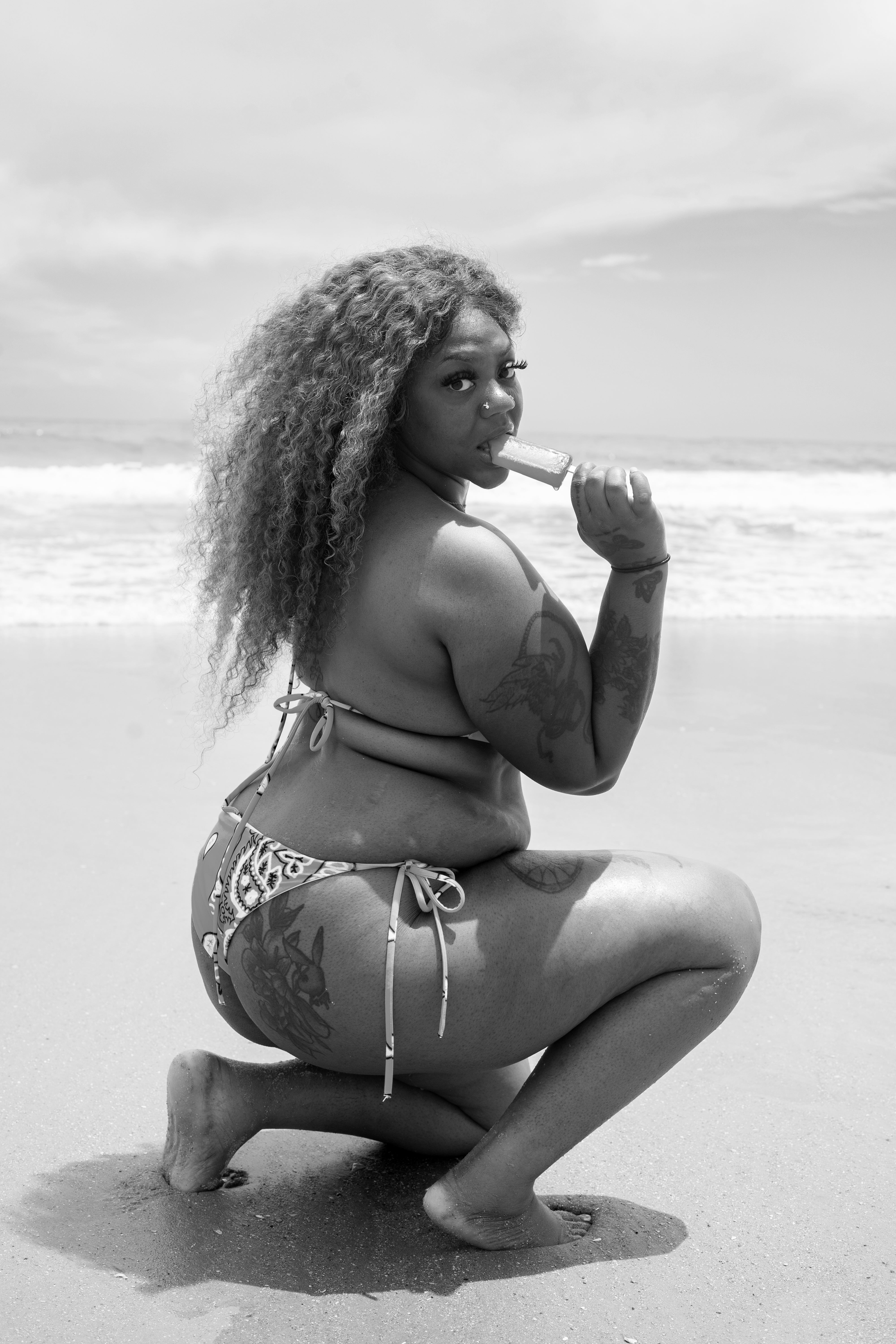 Classic Bandana Bikini "Sunset Drip"