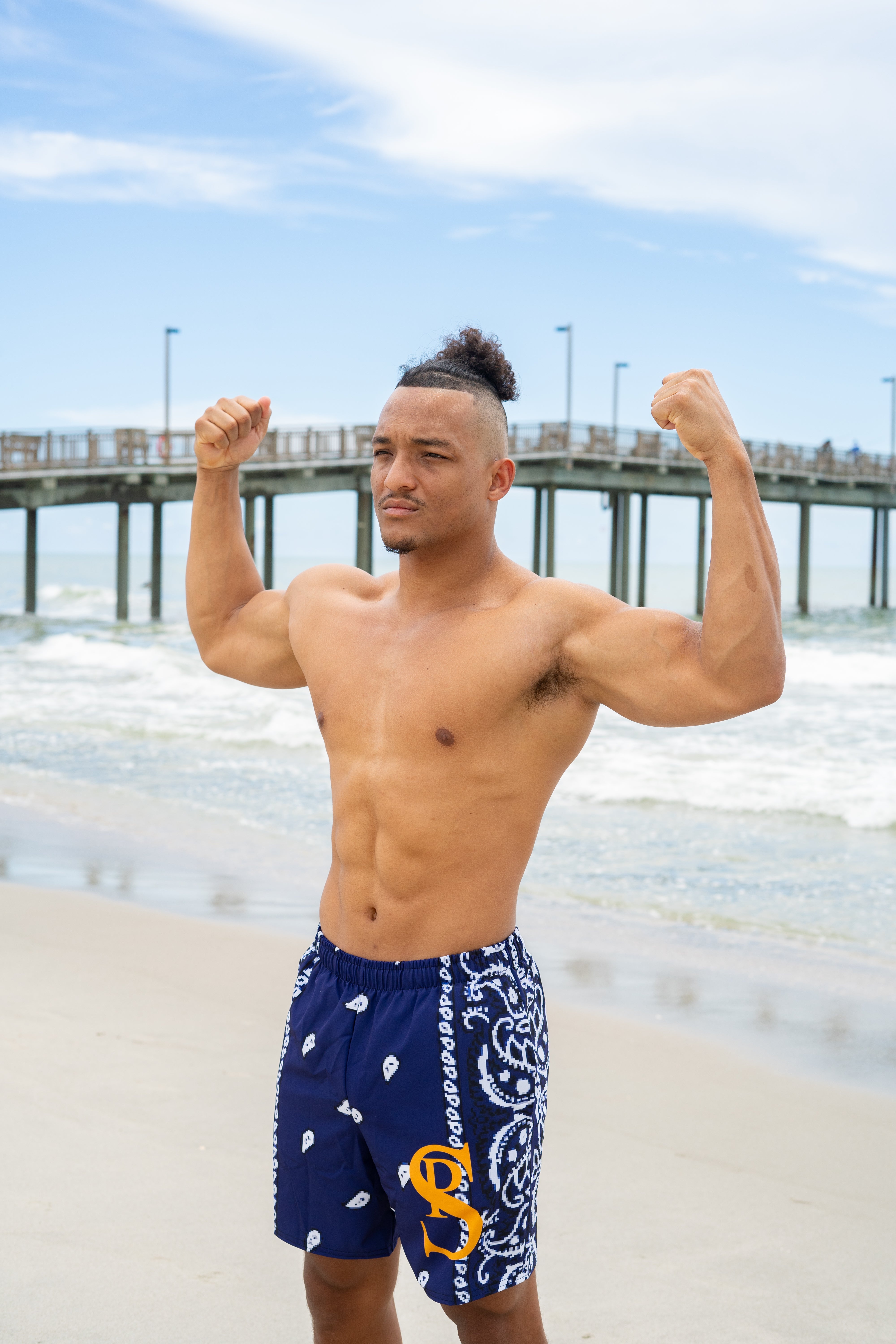 Classic Bandana Swimming Trunks "California Bears"