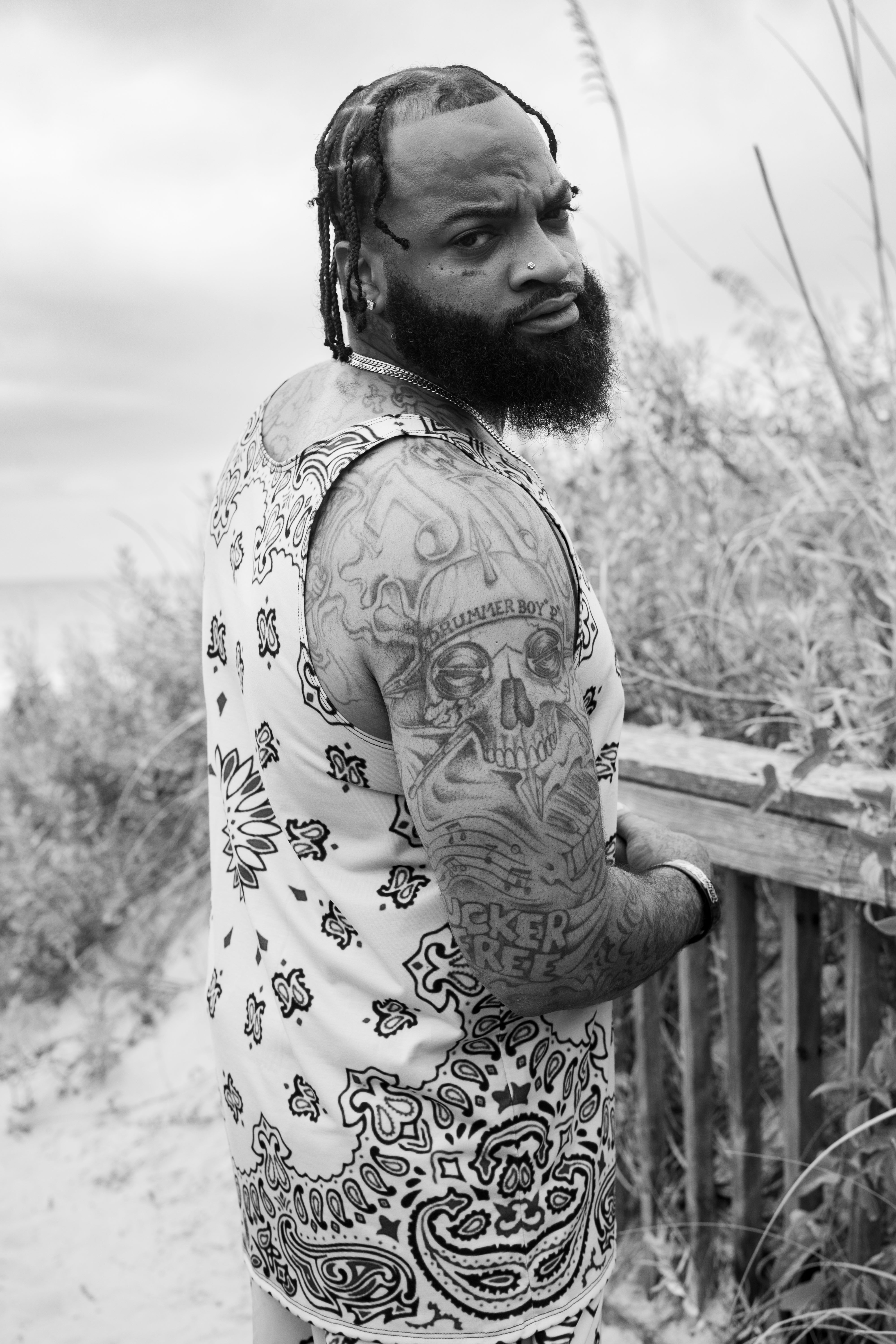 Classic Bandana Swimming Trunks "North Texas Mean Green"