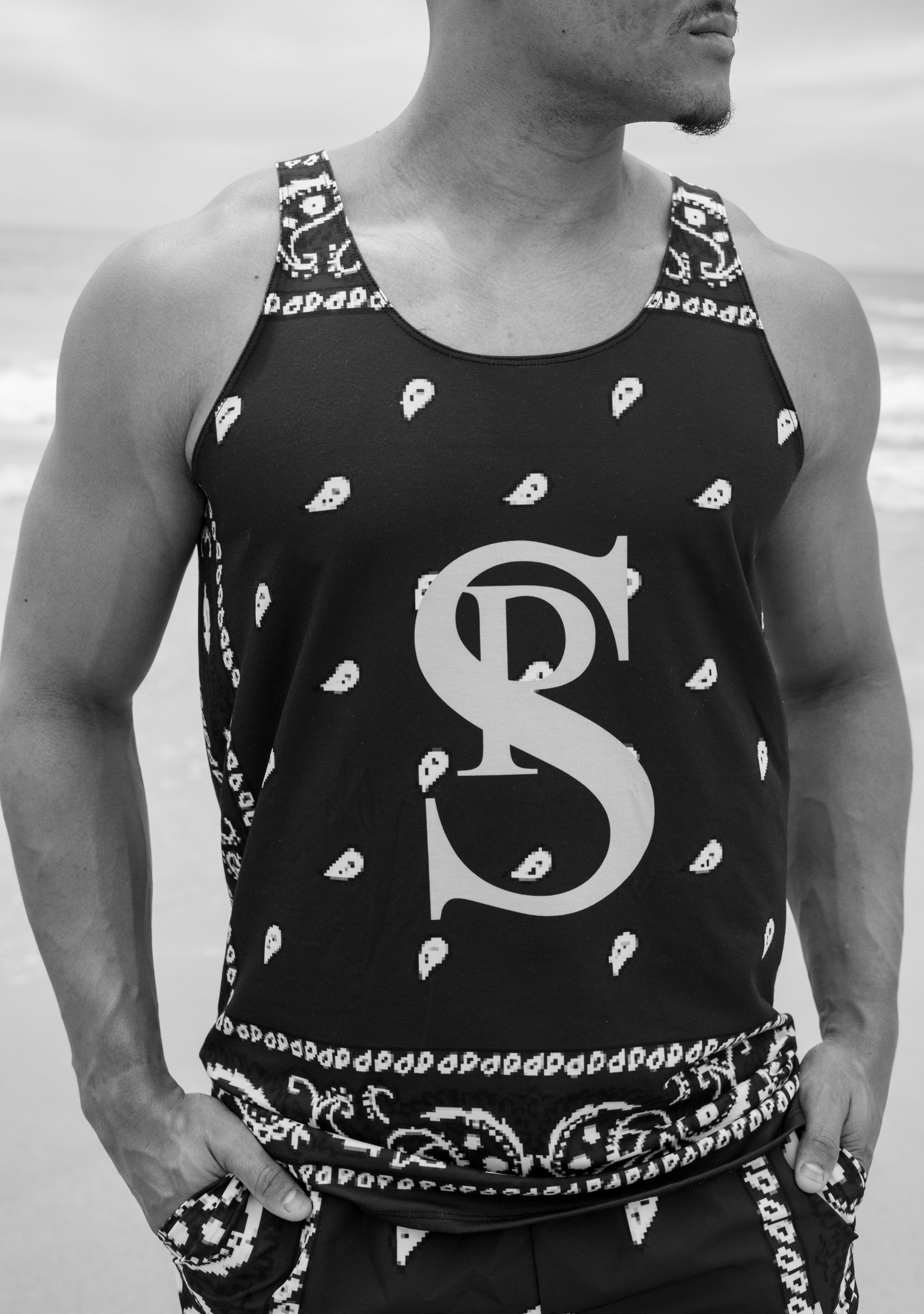 Classic Bandana Swimming Trunks "California Bears"