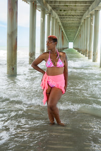 Classic Bandana Bikini "Pink Glacier"