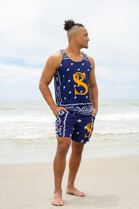 Classic Bandana Swimming Trunks "California Bears"