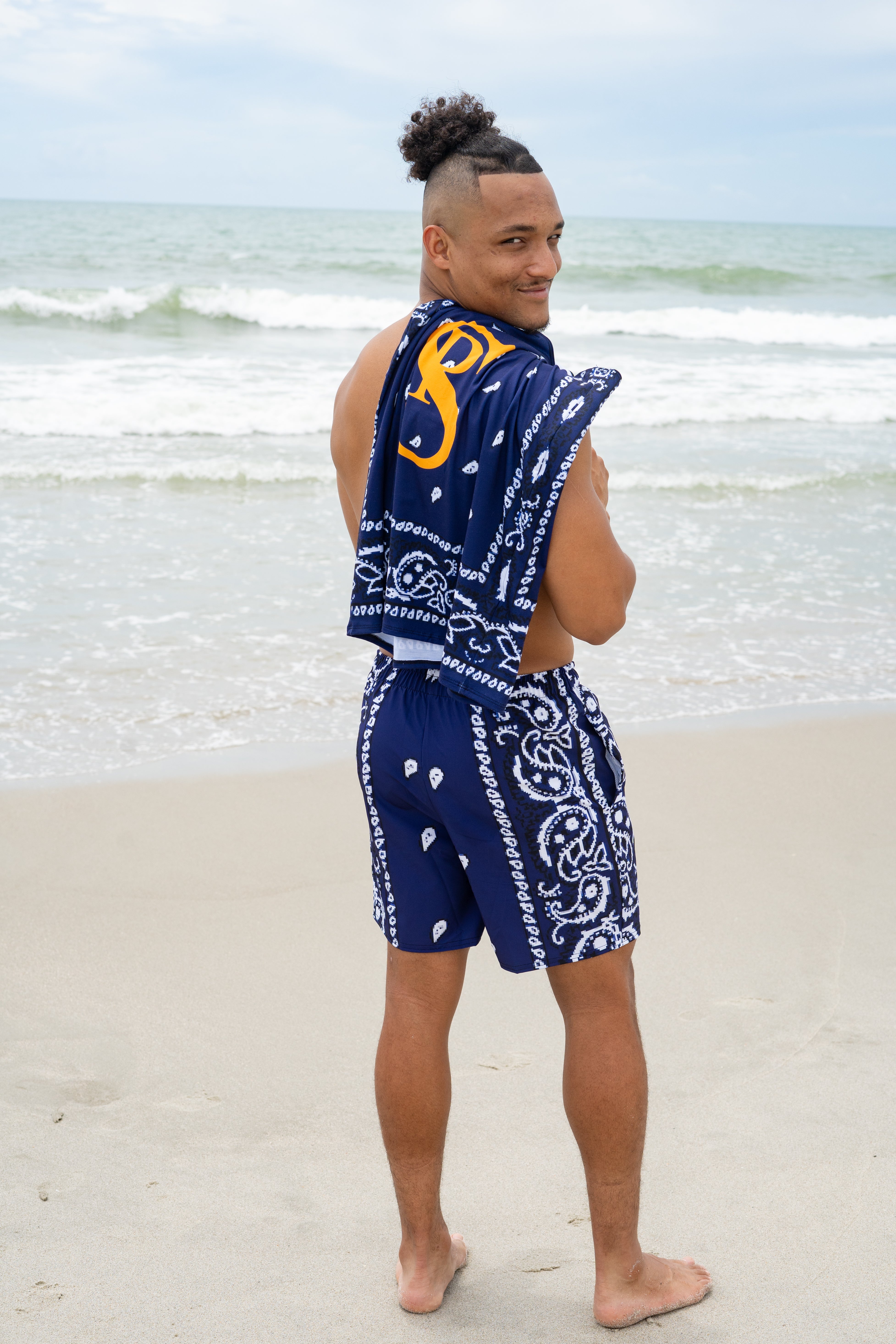 Classic Bandana Swimming Trunks "California Bears"