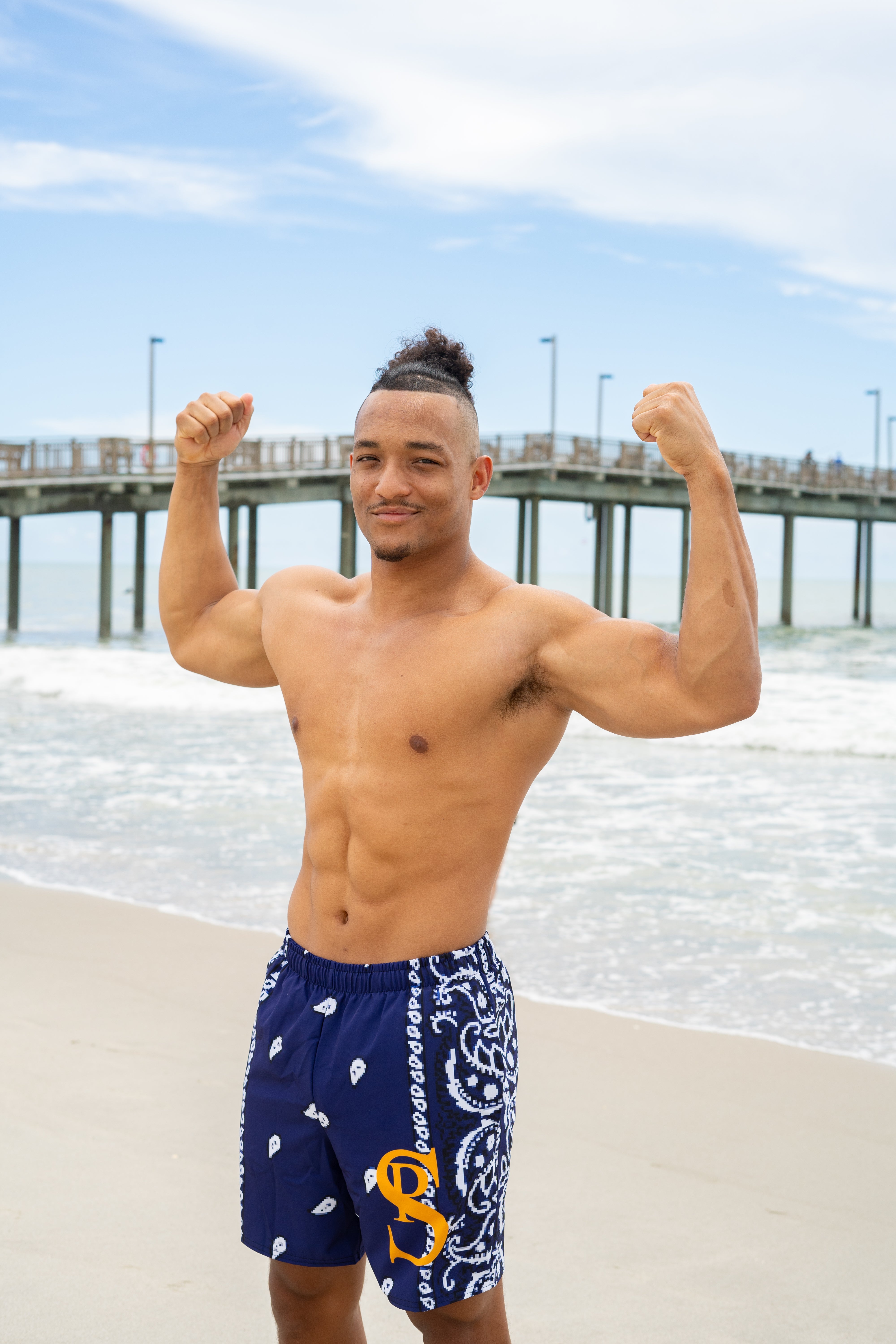 Classic Bandana Swimming Trunks "California Bears"