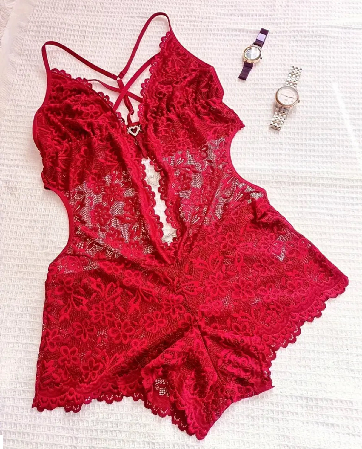 Sultry Lace Teddy Bodysuit