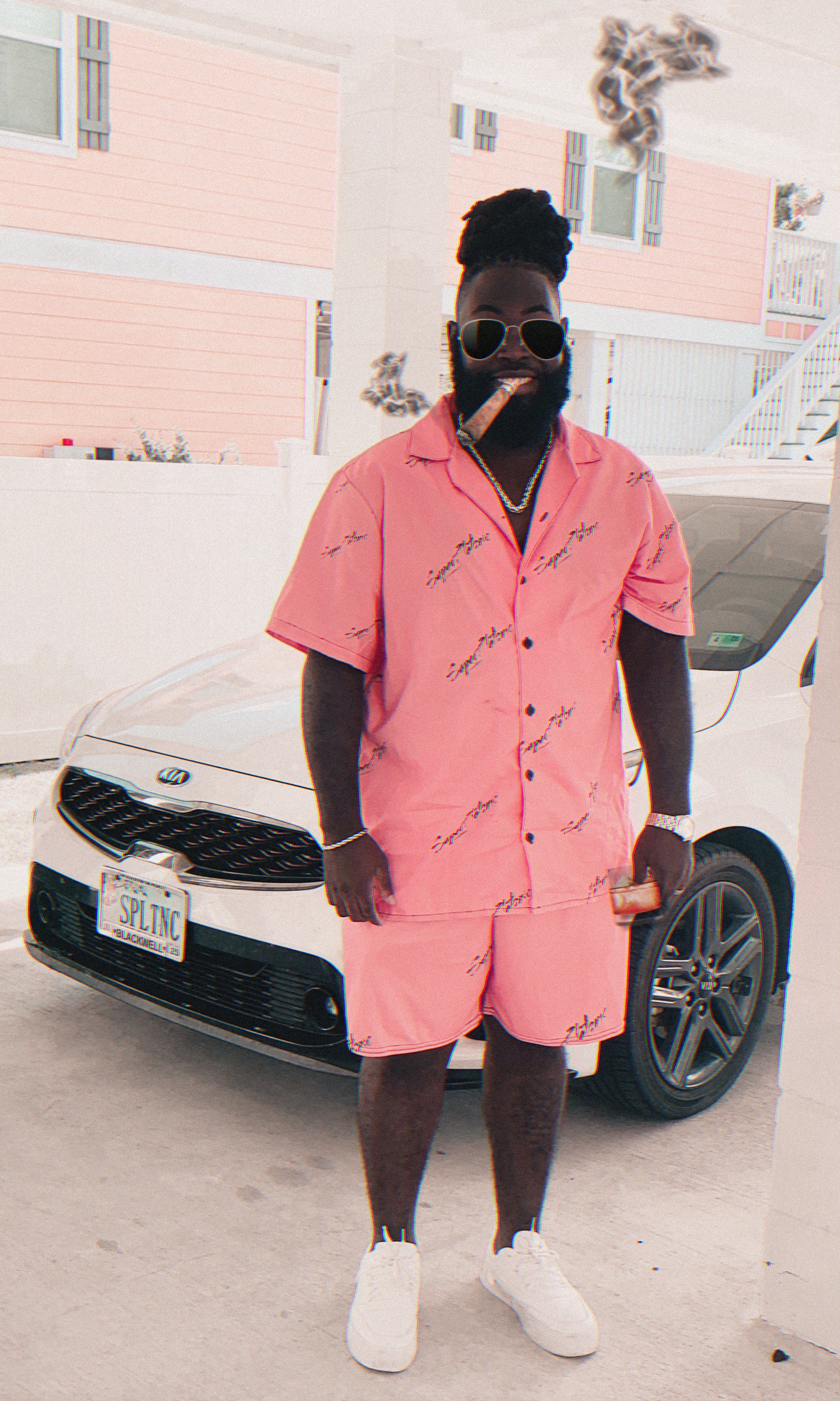 Dapper Button-Up Shirt "Pink"