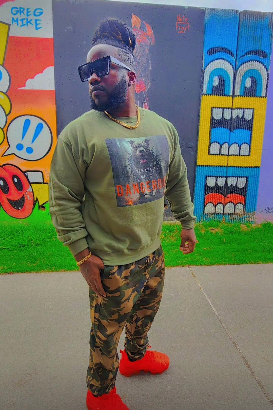 Beware He's Dangerous Sweatshirt