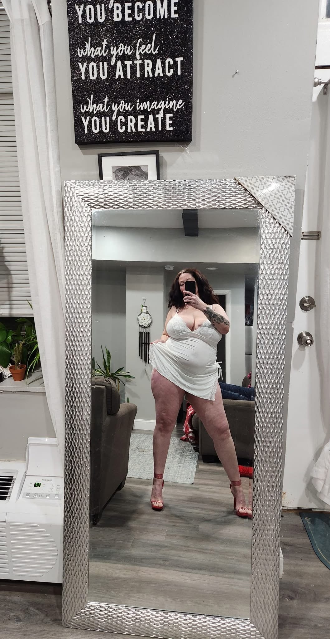 Plus Size Lingerie Dress with Thong