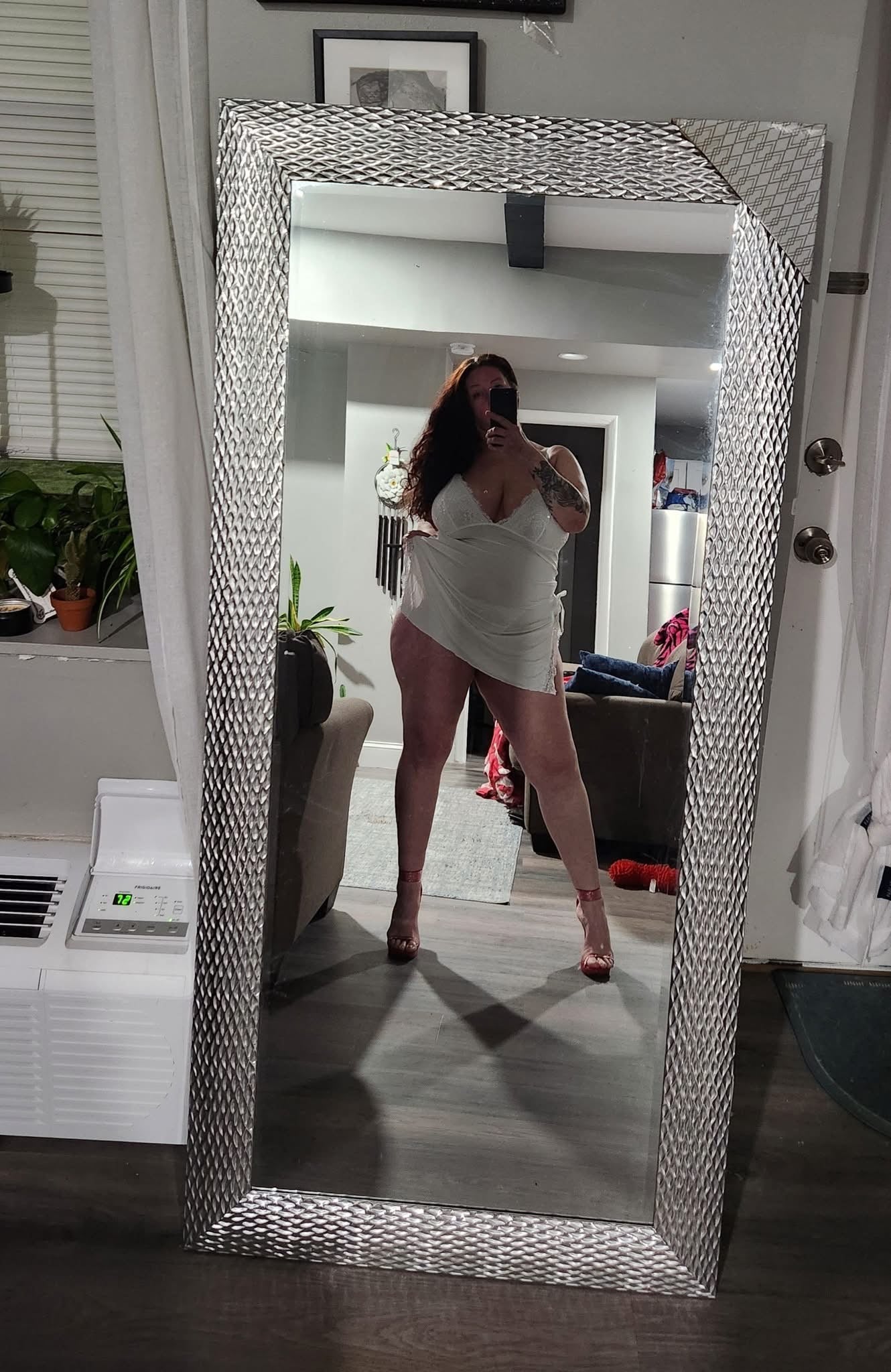 Plus Size Lingerie Dress with Thong