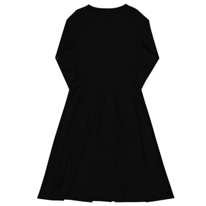 Long Sleeve Midi Dress "Black"