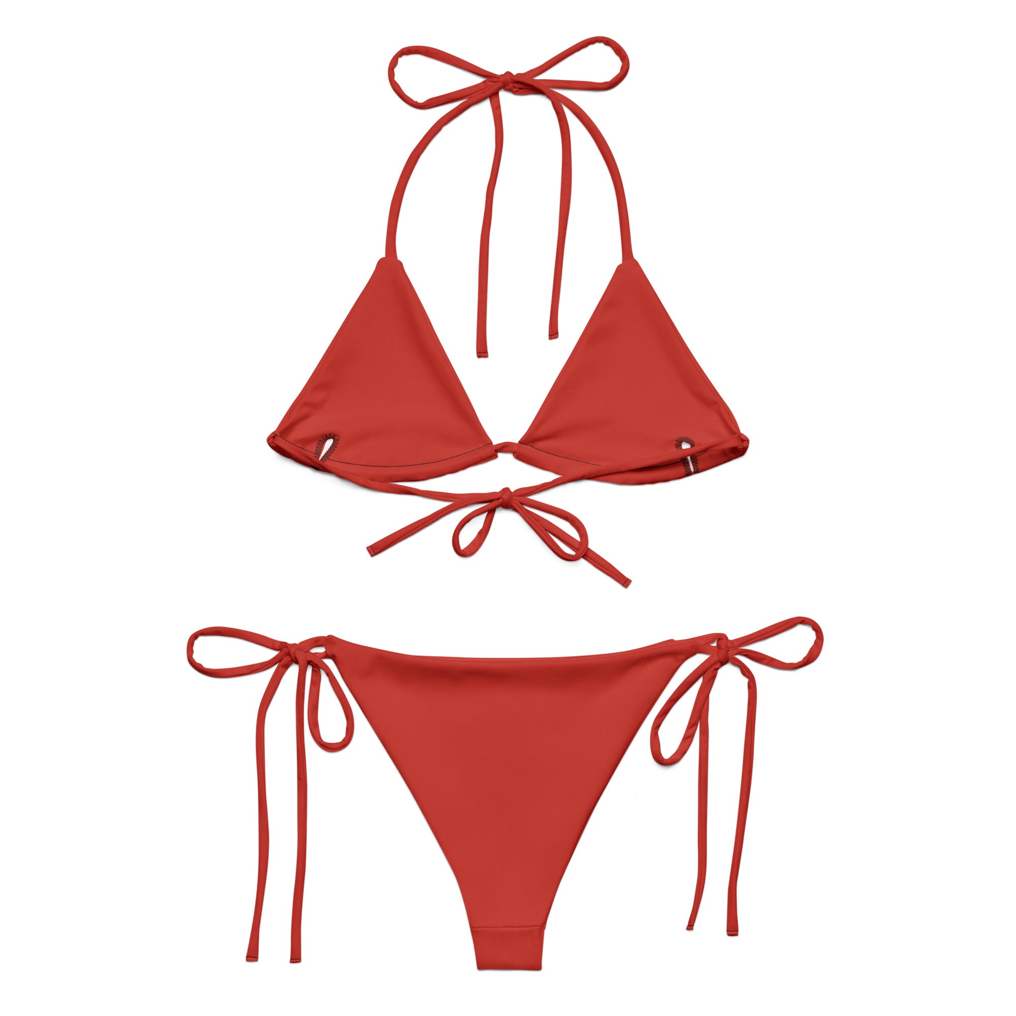 Triangle String Bikini Set “Davidson Red”