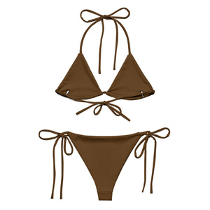 Triangle String Bikini Set “Brown”