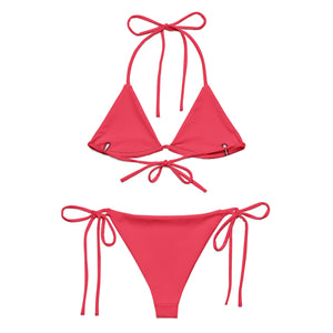 Triangle String Bikini Set “Radical Red”