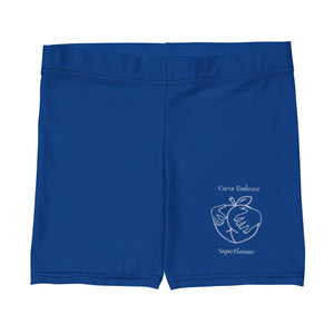 Curve Embrace Biker Shorts "Blue"