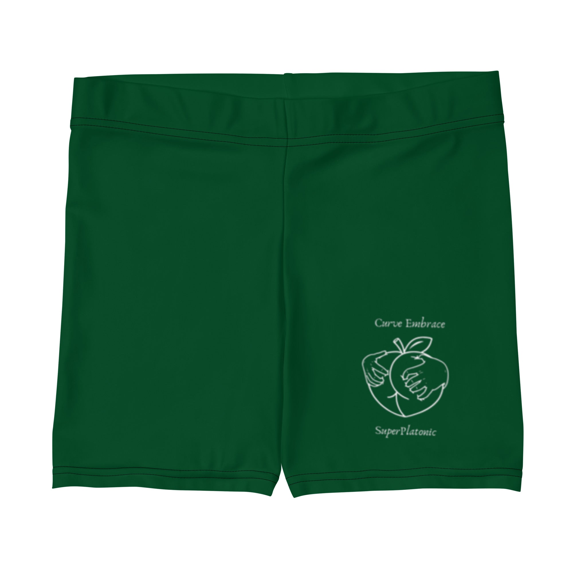 Curve Embrace Biker Shorts "Forest Green"