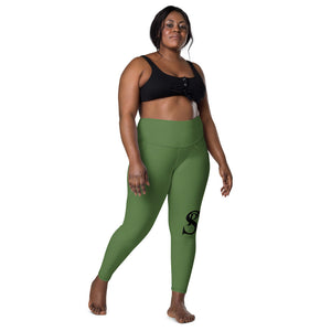 High-Waisted Leggings “Olive Green”