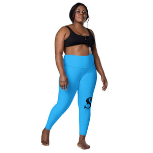 High-Waisted Leggings “Sky Blue”