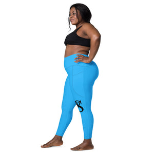 High-Waisted Leggings “Sky Blue”