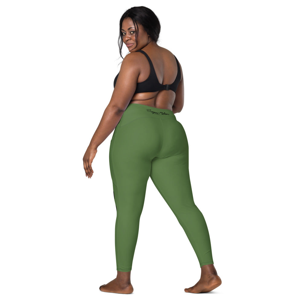 High-Waisted Leggings “Olive Green”