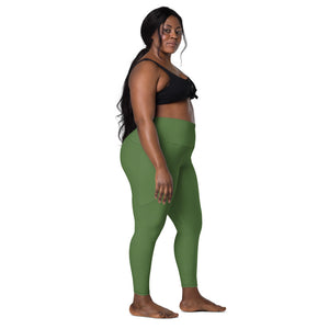 High-Waisted Leggings “Olive Green”