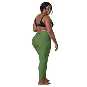 High-Waisted Leggings “Olive Green”