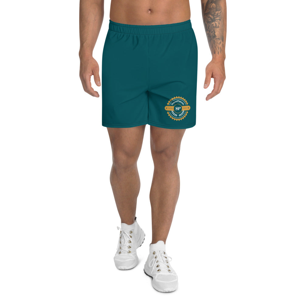 EST. 2020 Men's Athletic Shorts "Blue-Green"