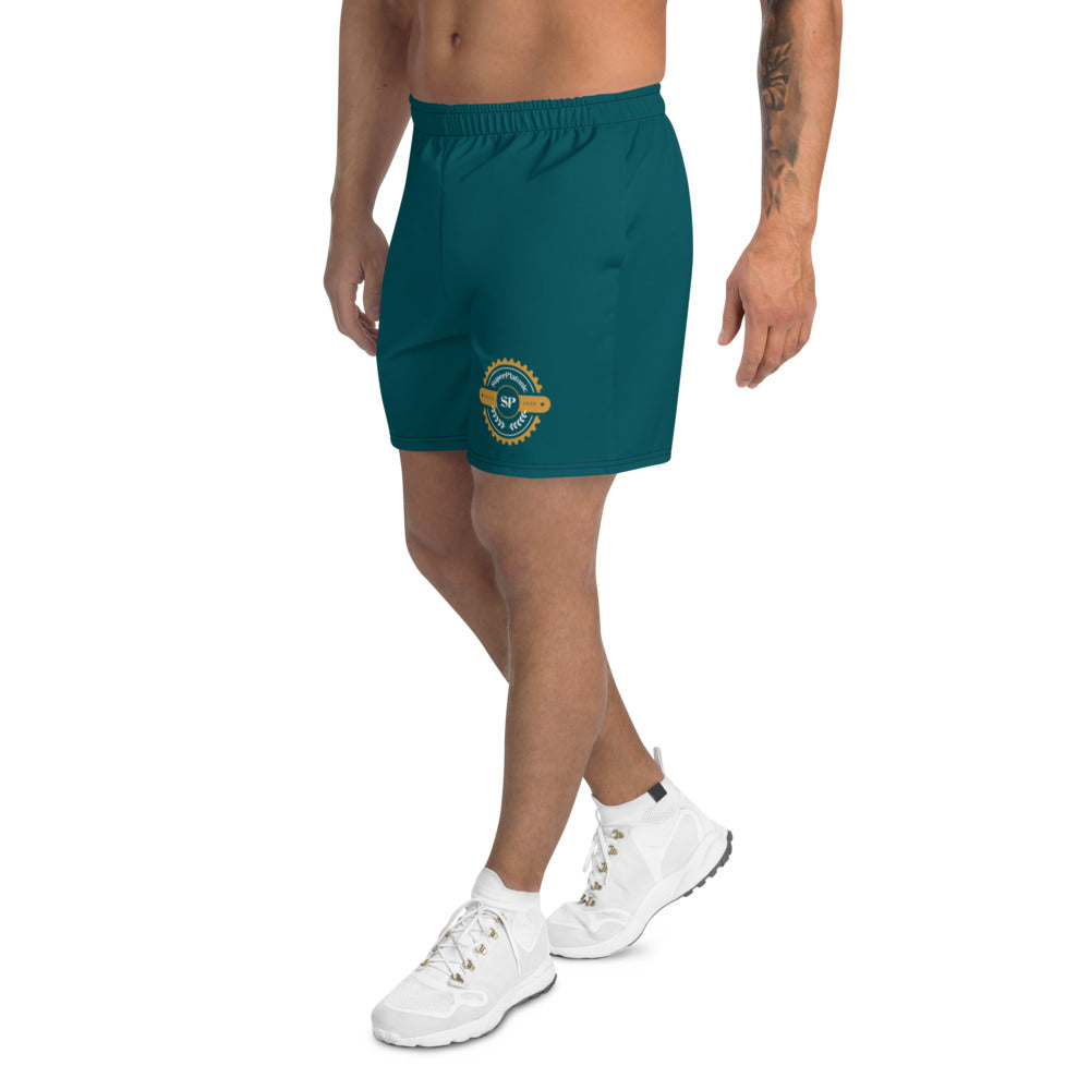 EST. 2020 Men's Athletic Shorts "Blue-Green"